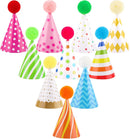 10 PCS Colorful Mini Party Hats for Stuffed Animals Lovely Paper Cone Tiny Birthday Hats for Stuffed Animals Pets Baby, Accessories — 1