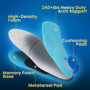 PCSsole Plantar Fasciitis Insoles, Arch Support Insoles for Men Women - Blue — 4