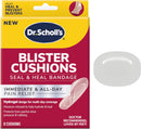 Dr. Scholl's Blister Cushions Seal & Heal Bandage with Hydrogel Technology, 8 ct // Immediate & All-Day Pain Relief, Thin, Flexible & Nearly Invisible, Moisture-Infused | 8 Count — 1