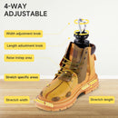 Shoe Stretcher Men, Women Leather Boot Stretcher for Wide Feets, Shoe Tree Adjustable Boot Widener Stretcher | yellow — 3