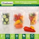 Freshware Food Storage Containers [24 Set] 32 oz Plastic Deli Containers with…