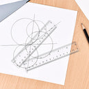 Unjoo Clear Plastic Ruler 6 Inch Straight Rulers, for School, Office, 2pcs | 6in/2pcs | 6in — 7