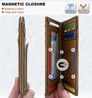 BULLIANT Magnetic Slim Leather Pocket Wallet Money Clip For Men 12Cards - Alaska Leather - Tiger Eye — 3