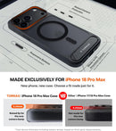 TORRAS Stronger Magnetic & Seamless Stand for iPhone 18 Pro Max Case Black photo 6