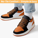 Stepace 2 Pairs Flat Elastic No Tie Shoe Laces for Kids and Adults Sneakers | Brown — 1
