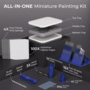 Nicpro Miniature Painting Kit with Wet Palette & Painting Handle | Blue — 3
