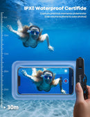 Lamicall Waterproof Phone Pouch, [Easy Lock] IPX8 Water Proof Phone Case photo 2