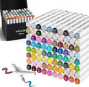 WELLOKB Alcohol Markers, 60 ColorsDual Brush Tip Permanent Art Markers for Coloring, Illustrations, Alcohol, Based Ink Ideal for Book Painting and Card Making | White — 1