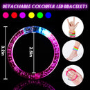 36Pcs LED Bracelets Glow Sticks Glow in the Dark Party Supplies for Kids/Adults, Halloween Party Favors for Kids Flashing Light up Toys, Neon Accessories Carnival Birthday Concert Games Gifts | 36 pcs — 2