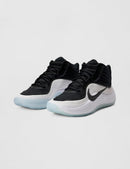 Nike Unisex Adult Precision 8 Mid Basketball Shoes - Black/Black/White/Ice Blue — 5