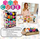 Project Genius: Chroma Cube, A Colorful Logic Puzzle, 12 Colorful Wood Blocks, 25 Brainteaser Cards, Puzzle, Great Gift, 1 Player Game Logic — 5