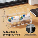 MaxGear Acrylic Business Card Holder, Desktop Card Display Stand, 8 Pockets — 3