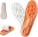 2 Pairs 4D Cloud Memory Foam Insoles Anti Fatigue for Men Women - Orange-2 — 1