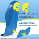 Ailaka Kids Orthotic Cushioning Arch Support Shoe Insoles, Children Pu Foam Inserts for Flat feet, Plantar Fasciitis, Feet Heel Pain Relief Blue — 4