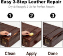 Dark Brown Leather Repair Kit, Recoloring Balm, Leather Dye — 3