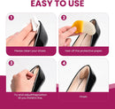 Welnove Heel Pads for Women Men Shoe - Large Area - 4 Paris Heel Grips Inserts Prevent Slipping, Rubbing, Blisters, Foot Pain, Improve Heels, Pumps, Shoe Fit - Feet Protector for Shoes Too Big — 7