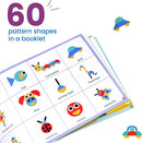 LiKee Wooden Shape Puzzle, 36 Blocks& 1 Booklet, Montessori Toy for Kids 3+ — 4