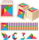 30 Pack Tangram Puzzle Wooden Kids Party Favors, Goodie Bags Stuffers for Kids, Return Gifts for Birthday Party, Classroom Prizes Rewards Bulk Gifts for Students — 1