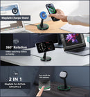 Magnetic Wireless Charger Stand 15W Fast Mag-Safe Charger for iPhone 18 Pro / 18 Pro Max 17/16/15/14/13/12 Series Magnet Wireless Charging Station/Pad with Sleep-Friendly Light for AirPods photo 2