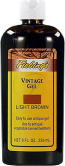 Fiebing's Vintage Gel - Light Brown 8oz - Antique Gel for Leather — 1