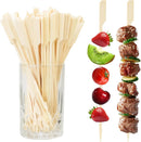 100PCS Cocktail Picks, Fancy Picks for Appetizers, Decorative Skewers for Appetizers Drinks Party Fruit, 6 Inch Long Wooden Bamboo Paddle Food Sticks Charcuterie Boards Accessories | 6 inch & paddle/100pcs | YellowBamboo — 1