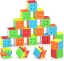Full Size 3x3x3 Speed Cube Set, 2.2in Puzzle Party Favors Toy Stickerless Magic Cube Set, School Classroom Prize for Students, Birthday Party Stocking Stuffers Gifts for Kids Teens Adults(20 Pack) — 1