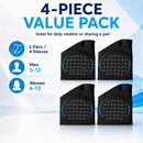 Dropsky Metatarsal Pads Sleeves Anti-Slip Inserts with Gel, 4 Packs - Ball of Foot Cushions for Women, Metatarsal Pads Women & Mens, Pain Relief,Soft Padding - Sesamoiditis, Metatarsalgia - Black 6