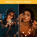 6 Pack Fairy Lights Battery Operated 7ft 20 LED Mini String Lights Twinkle Lights Silver Wire Firefly Starry Moon Lights for Mason Jars Wedding Party Christmas Centerpiece Table Decorations,Warm White | [6 Pack] 7 Feet 20 LED — 5