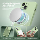 Magnetic for iPhone 15 Plus Case Silicone Matcha — 2