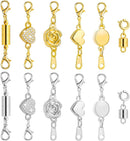 Paxcoo 12Pcs Magnetic Necklace Clasps and Closures, Locking Magnetic Jewelry Clasps, Magnetic Necklace Extender,… — 1