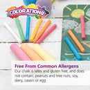 Colorations Sidewalk Chalk – 50pc 4” x 1” Washable, Bright Colored Chalk Set – Fun Kid Art Colors & Patterns – Draw on Classroom Chalkboard or Outdoor Playground – Jumbo Bulk | 50 Pieces — 2