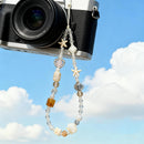 2 Pcs Phone Charm Strap Universal Hand Phone Wrist Strap Camera Lanyard Pearl Beaded Cute Chain String Accessories Universal for iPhone 16 Pro Max Samsung Women Girls Phones Bag Keychain Beach Style photo 6
