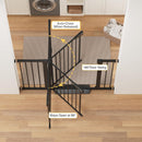 Cumbor 30-48 in Baby Gate for Stairs, Auto Close Dog Gate Indoor, Black — 4