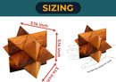 BSIRI Adults Games Gifts Wooden Star Cube Puzzle Game Brain Teasers of the Logic Game Adults Seniors and Teen to Challenge Puzzles for Fun Entertaining Things and Fun Tools of Parents — 3