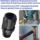 2pcs Drip Irrigation Pressure Regulator 25 PSI, 3/4" Male Female Thread — 4
