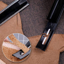Skiving Knife, 2 Pcs Metal Leather Skiver and Safety Beveler Skiving Knife | black+silver — 5