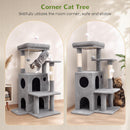 Globlazer Cat Tree Tower for Indoor Cats Large Adult, FC50, Light Grey — 2
