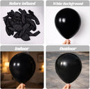 Voircoloria 110pcs Black Latex Party Balloons, 12inch | 04 Black | 12 inch - 110pcs — 3