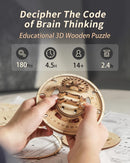ROKR 3D Wooden Puzzles for Adults-LED Illuminated Wooden Globe Puzzle-Model Building Kits-Room Decor for Teen Girls Boys Women Men — 3