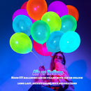 150 Pcs UV Neon Balloons, 7 Colors Blacklight Reactive Fluorescent Balloons Glow in the Dark Birthday Decorations for Birthday, Wedding, Neon Party, Glow Party Decorations Supplies | Colourful-150pieces — 4