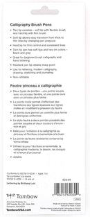 Tombow 62039 Fudenosuke Brush Pens, 3-Pack. Soft, Hard, and Twin Tip Markers for Calligraphy and Art Drawings | 3 Count (Pack of 1) | Black — 7