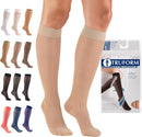 Truform Sheer Compression Stockings, 15-20 mmHg, Women's Knee High Length, 20 Denier, Nude, Medium | Medium (1 Pair) — 1