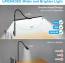 LED Floor Lamp, 18W/2000LM Bright Reading Floor Lamp for Office with Double Head, Adjustable Gooseneck Dimmable… — 2
