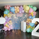 Pastel Balloons 12 Inch Rainbow Maca Pink Blue Purple Green Yellow Balloon | 30PC — 2