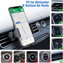 Miracase Phone Holders for Your Car with Metal Hook Clip, Air Vent Cell Phone Stand Car Mount, Universal Automobile Cradle for Garmin GPS Fit iPhone Android and All Smartphones, Dark Black | 1 Pack photo 2