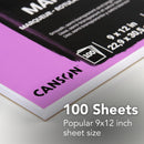 Canson XL Series Marker Paper, Foldover Pad, 9x12 inches, 100 Sheets (18lb/70g) - Artist Paper for Adults and Students — 5