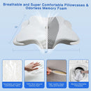Pain Relief Cervical Pillow for Neck Support, Adjustable Ergonomic Pillow - Grey — 6