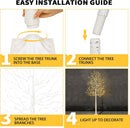3Pack Lighted Birch Tree Prelit Trees for Indoor Outdoor Christmas Decor — 5
