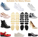 14 Pairs Shoe Inserts for Women, Heel Pads for Shoes that are Too Big, Contour-Fitting Heel Grips, Soft Sponge Insoles Stop Slipping, Rubbing, Foot Pain (Beige + Black) — 7