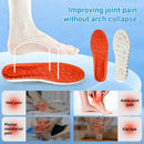 2026 New Steppers Insoles for Men & Women, 4D Cloud Memory Foam Super Soft Insoles, Replacement Shoe Inserts, Shock Absorbing, Anti-Fatigue, All-Day Comfort (Orange, Women 6.5-7) - Women 7.5-8 — 6